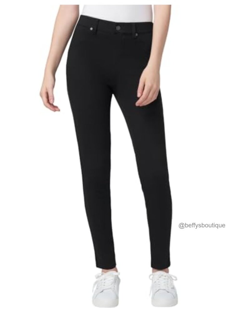 Ultra Soft High Waist Denim Leggings with Pockets